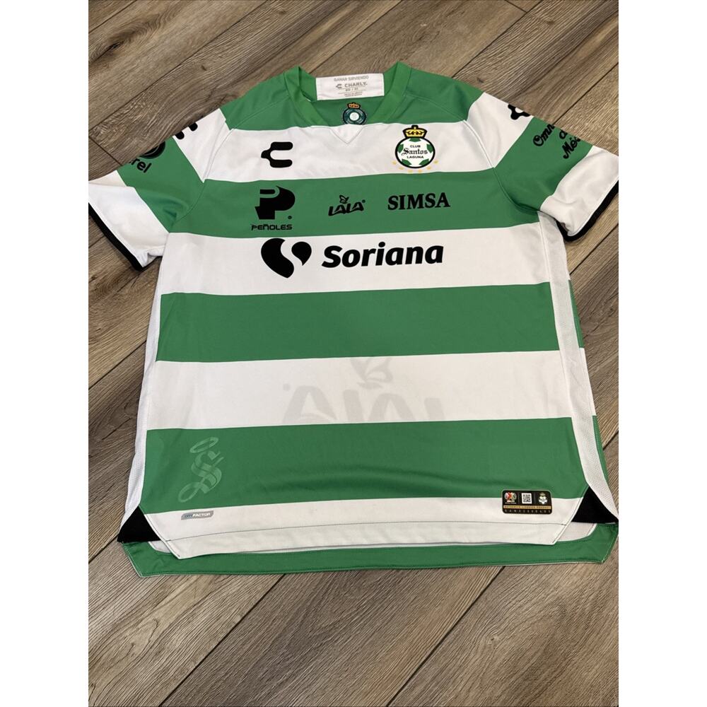 Santos Laguna Charly Soccer Home Jersey Mens XL Authentic 2022/23 Los Guerreros